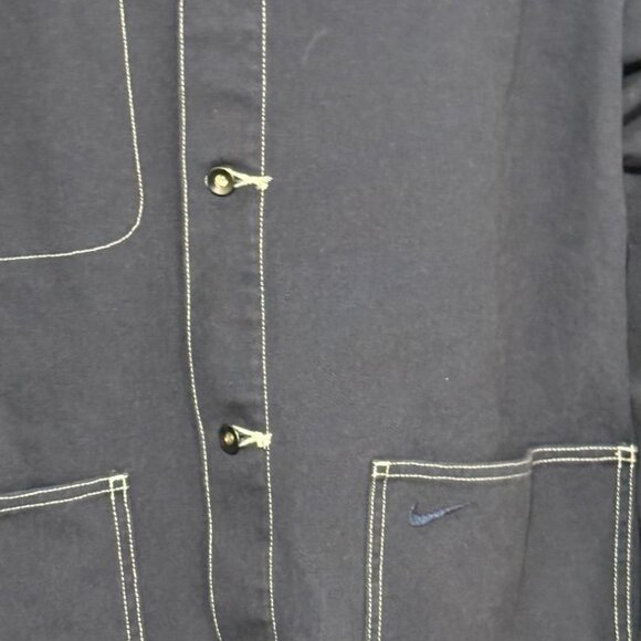 Nike Life Canvas Chore Jacket Obsidian Blue Utility Men's Sz XLT FN0356-451 - Picture 8 of 8
